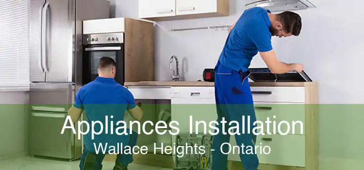 Appliances Installation Wallace Heights - Ontario