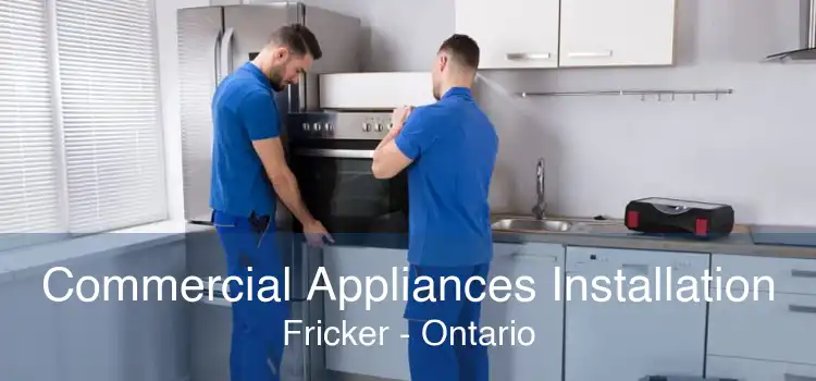 Commercial Appliances Installation Fricker - Ontario