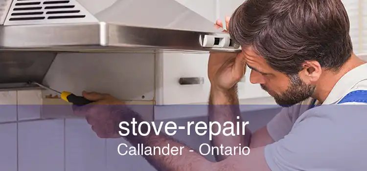 stove-repair Callander - Ontario